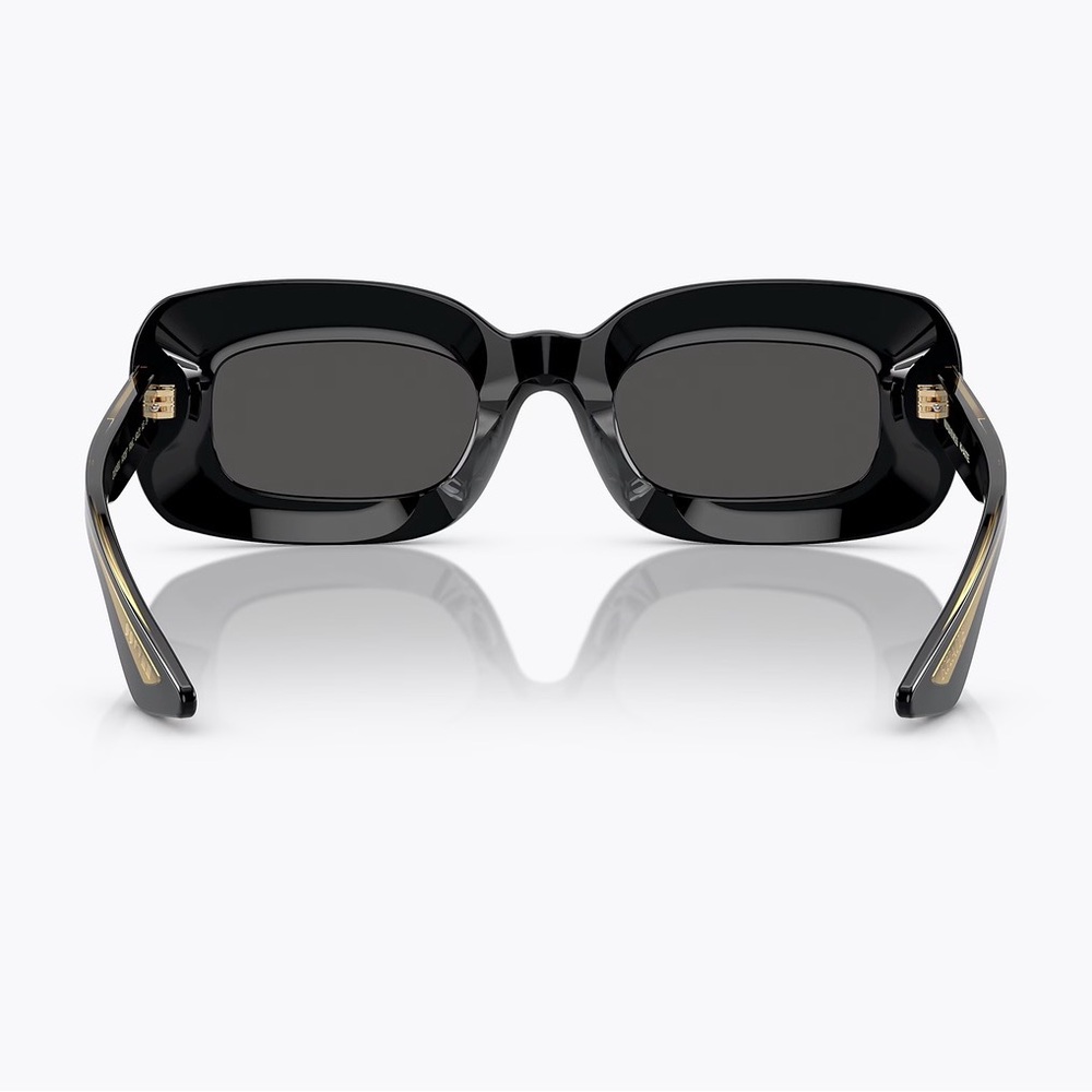 Khaite x Oliver Peoples Black Rectangular Sunglasses - Picture 3 of 3